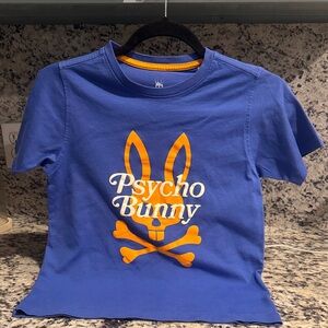 Psycho Bunny Kids Blue and Orange Graphic Tee